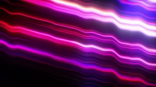 Abstract Fluid Neon Light Waves Background Loop