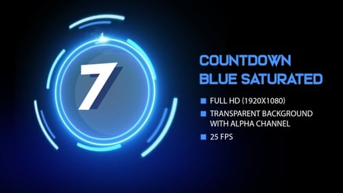 Countdown Blue Saturated