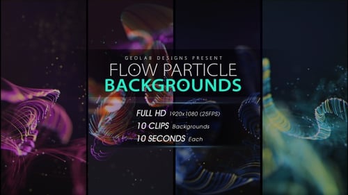 Flow Particles Backgrounds