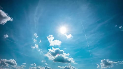 Blue Sky and Sun