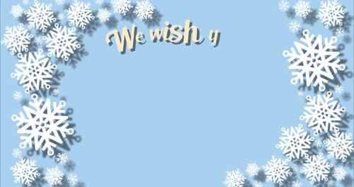 Christmas and New Year Greeting Animated Typography