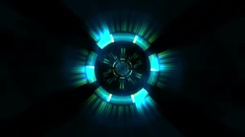 Abstract Circle Rays 06