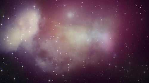 Animated Twinkling Stars and Nebula Space Background Loop