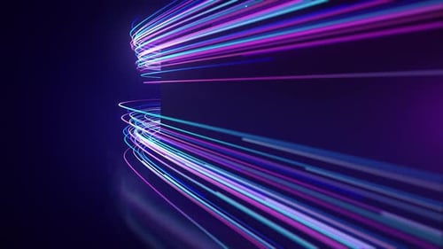 Abstrakte Neonlicht-Streifen Bewegungshintergrund