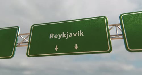 Reykjavik Sign - 4K