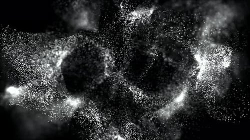 Abstract Shimmering Fluid Particle Background Animation