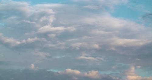 Cloudscape Timelapse View of Moving Clouds