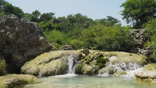 Beautiful Tropical Waterfall. Philippines, Luzon