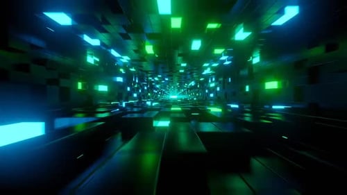 Green Neon Tunnel
