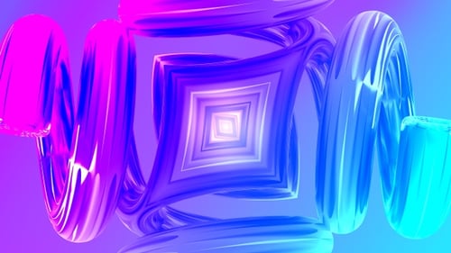3D Colorful Abstract Background