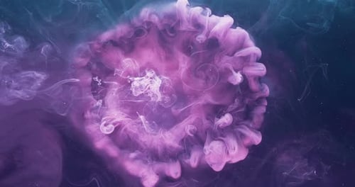 Ink Water Explosion Magic Poison Lavender Paint