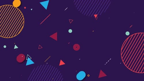4K Abstract Loop Geometry Background 18