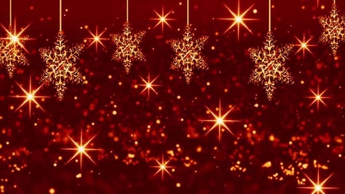 Christmas Light Snowflakes Background