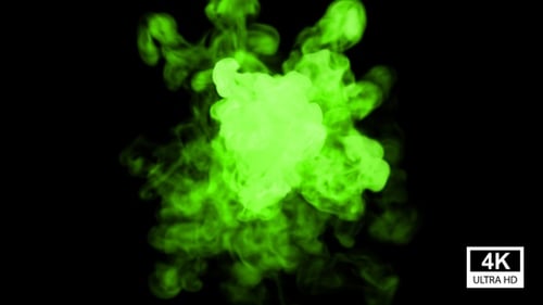 Green Smoke Rotation 4K