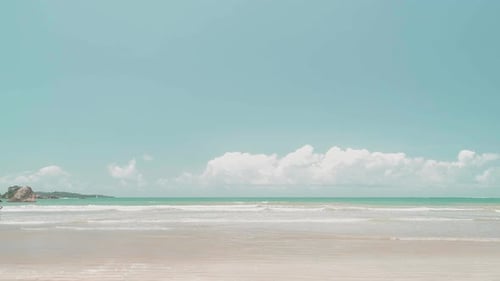 Shallow Waves Surf And Sandy White Beach 2