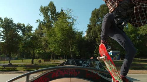 Skateboarding in the park, Ultra Slow Motion