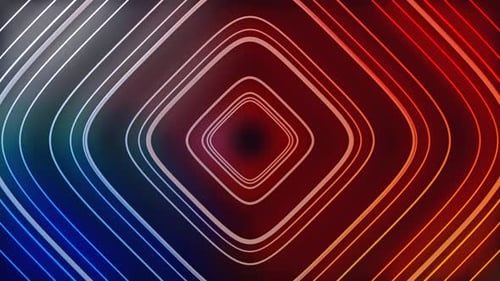 Glowing Neon rectangle