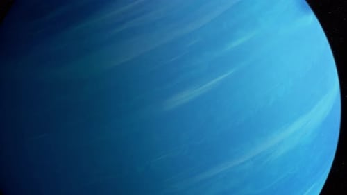 Survol de la planète Neptune dans l'espace