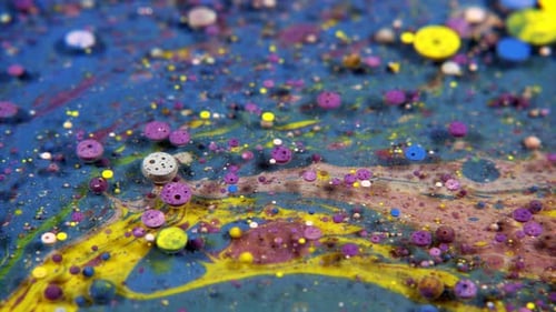 Abstract Color Liquid Macro Shot