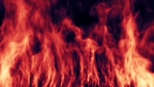 Burning Fire Flames Animated Transition Element