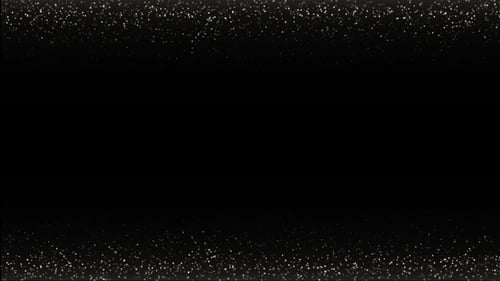 Gold Particles On Black Background 4K