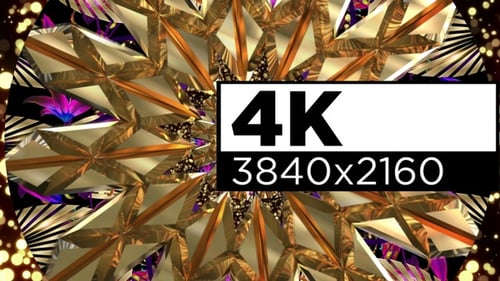 Luxury Gold Tunnel Background 01