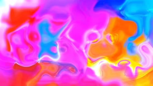 Vibrant Abstract Fluid Color Swirl Background Loop
