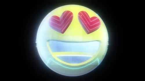 Holograma de personajes enamorados 4k