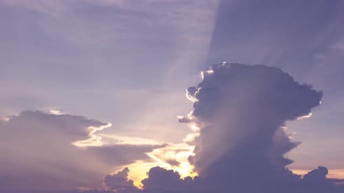 Golden Hour Clouds Time Lapse