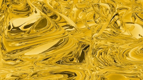 Molten Gold Abstract Fluid Waves Loop Background