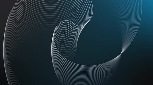 Dynamic Abstract Wavy Lines Flowing Motion Background