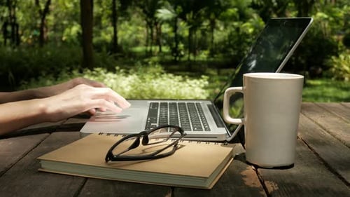 Woman Using Computer