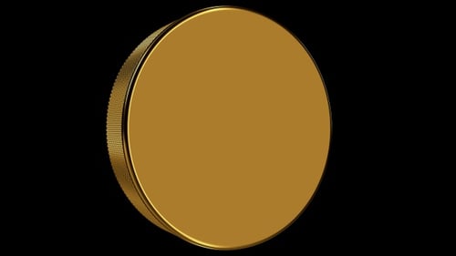 Golden Hockey Puck