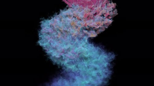 Colorful Smoke Trail