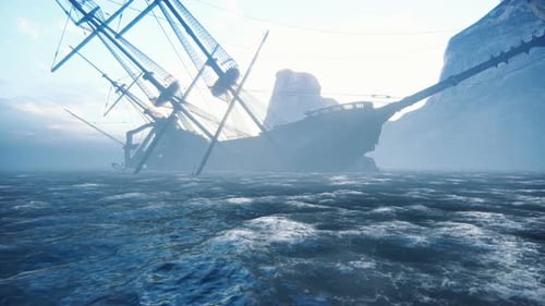 Abandoned Medieval Shipwrecked