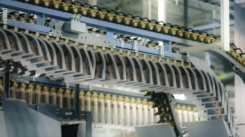 Équipement industriel avec une bande transporteuse pour la typographie
