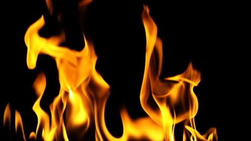 Fire Burning Flame with Alpha