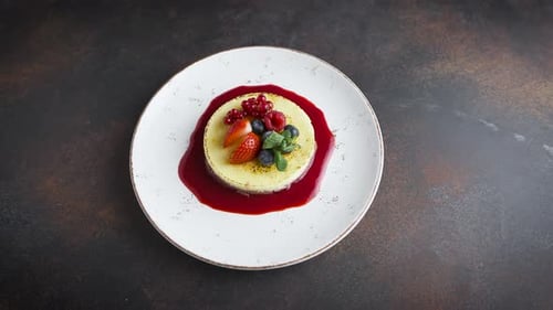 Top View of a Delicious Dessert