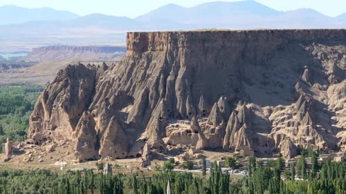 Historisches Selime-Kloster und Feenkamine Hoodoos im Ihlara-Tal, Aksaray, Türkei