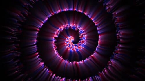 Abstract Particle Spiral Loop Background