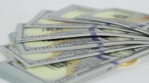 Bitcoins And Dolars (2 Version)