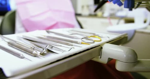 Close-up of dental tool