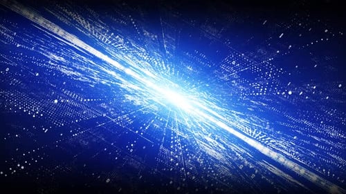 Abstract Futuristic Light Burst Data Tunnel Animation