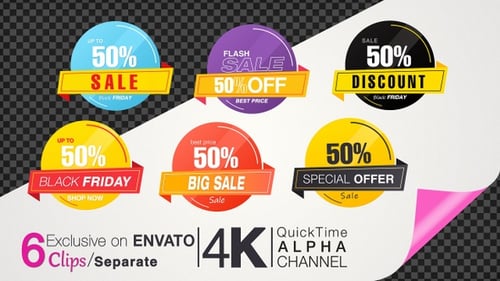 50 Percent Sales Discount Banner