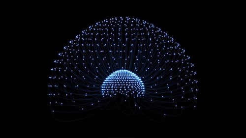 Futuristic Digital Network Image Reveal Animation