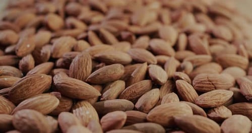 Macro Shot of Almonds Filling the Frame