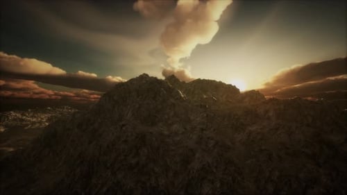 Mountain Landscape in High Altitude