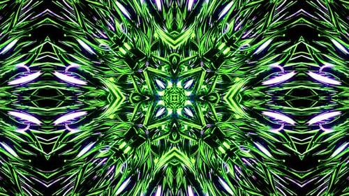 Patrones de caleidoscopio futurista VJ Loop Movimiento psicodélico Fondo abstracto