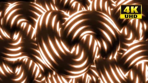 Abstract Fluid Neon Glowing Lines Background Loop