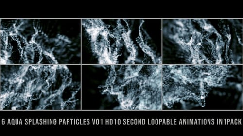 Aqua Splashing Particles V01